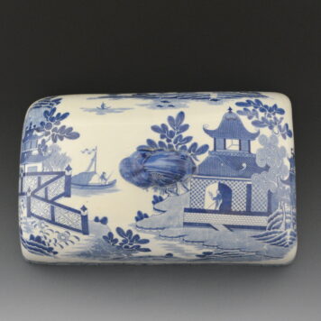Large Serving Dish Cover, Bridgeless Chinoiserie