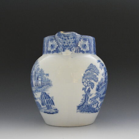 Jug, Chinese River Scene with Temple and Pyramids & Willow and Summer House - Image 3