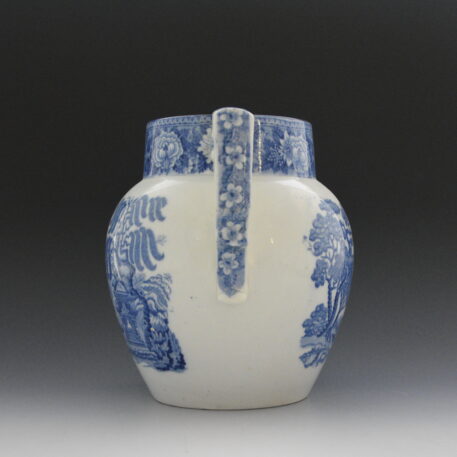 Jug, Chinese River Scene with Temple and Pyramids & Willow and Summer House - Image 4