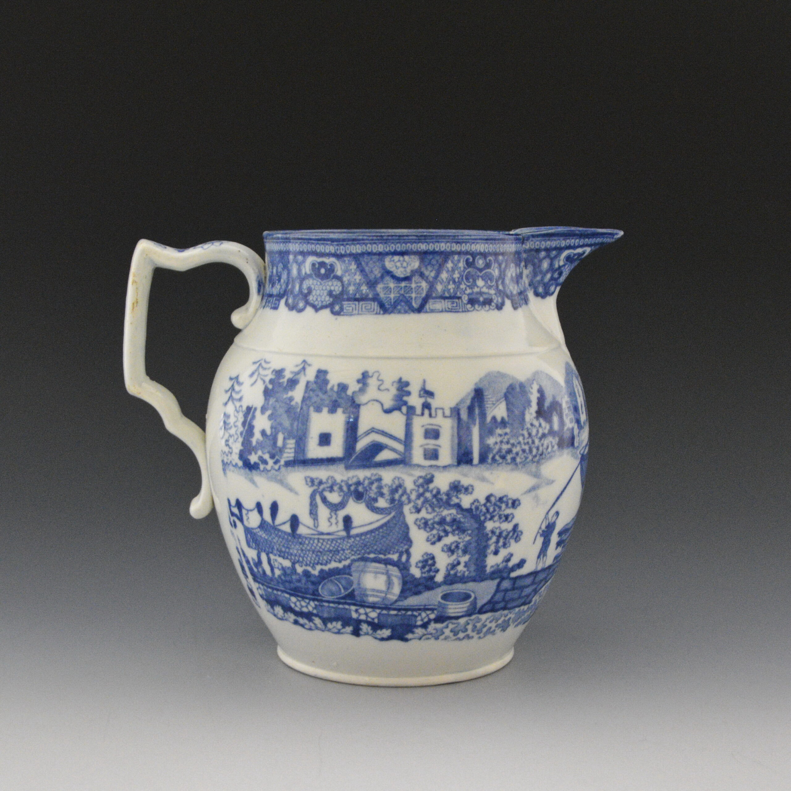 Jug, Fisherman and Castle