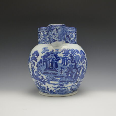 Jug, Chinese River Scene with Temple and Pyramids & Willow and Summer House - Image 4
