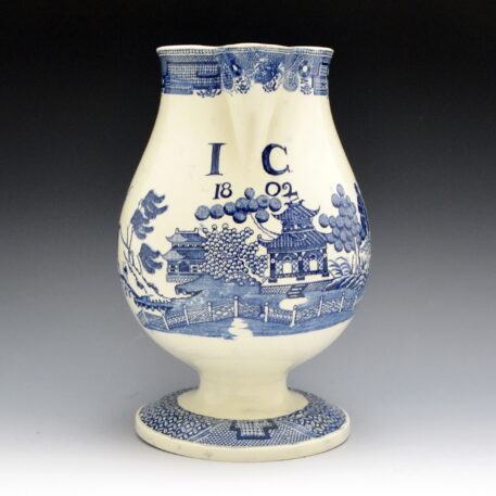 Commemorative Jug, Standard Willow Pattern