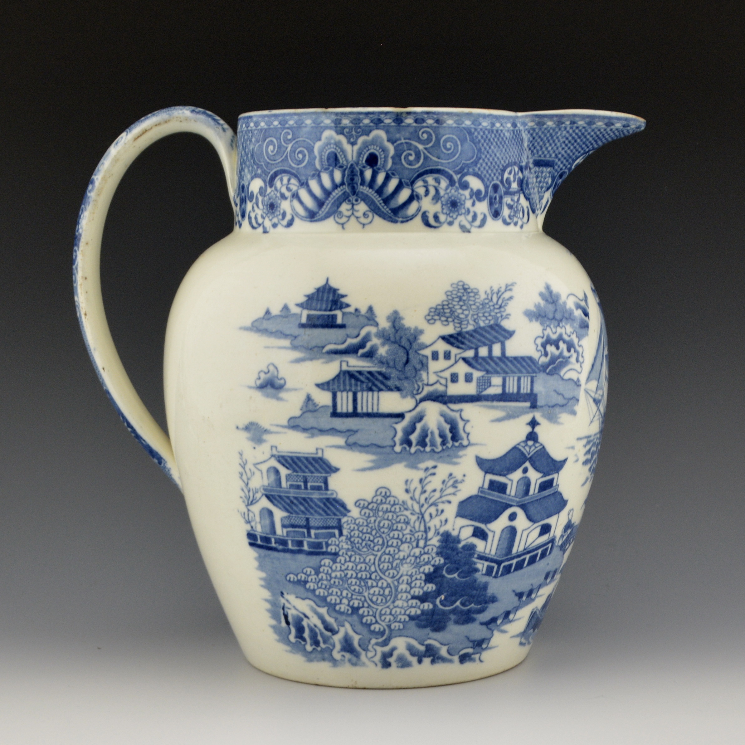 Jug, Ship Chinoiserie Pattern - Image 2