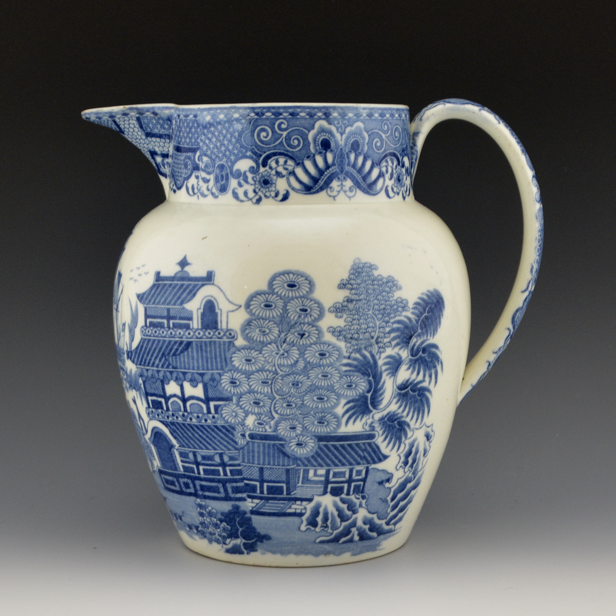Jug, Ship Chinoiserie Pattern - Image 3