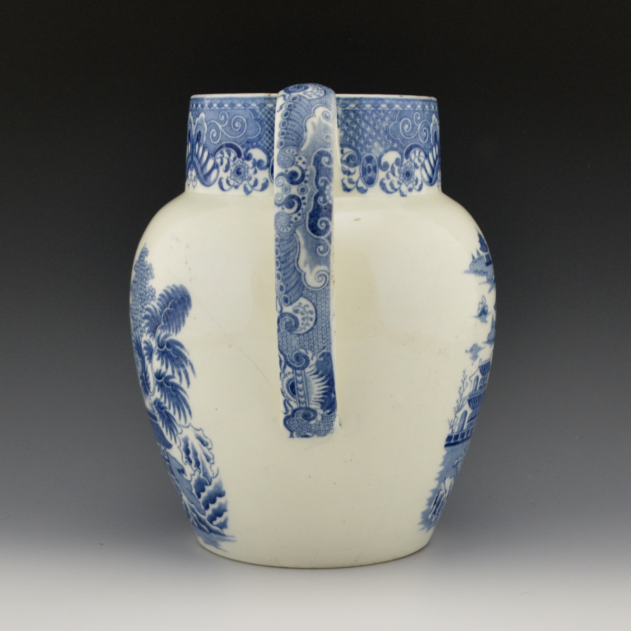 Jug, Ship Chinoiserie Pattern - Image 4