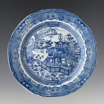 Plate, Chinese Flag Bearers