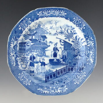 Plate, Fisherman