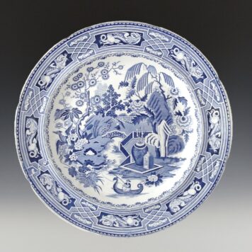 Plate, Jar and Fisherman