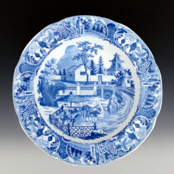 Plate, Chinese Market Stall