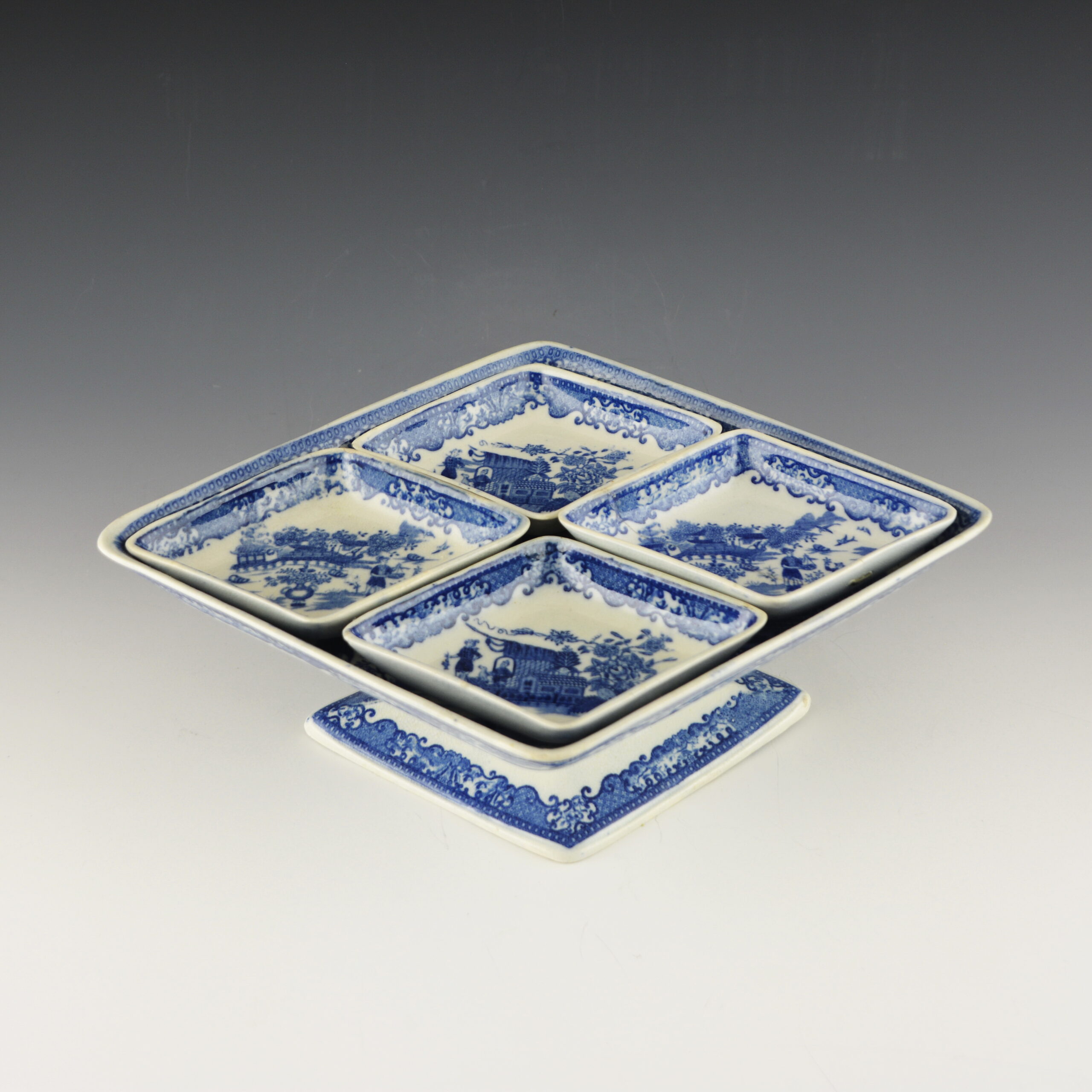 Pickle Dish, Fisherman Pattern - Image 3