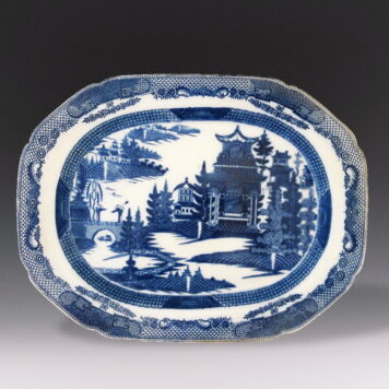 Platter, House with Tiled Floors