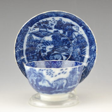 Tea Bowl and Saucer, Elephant, Variation Buffalo