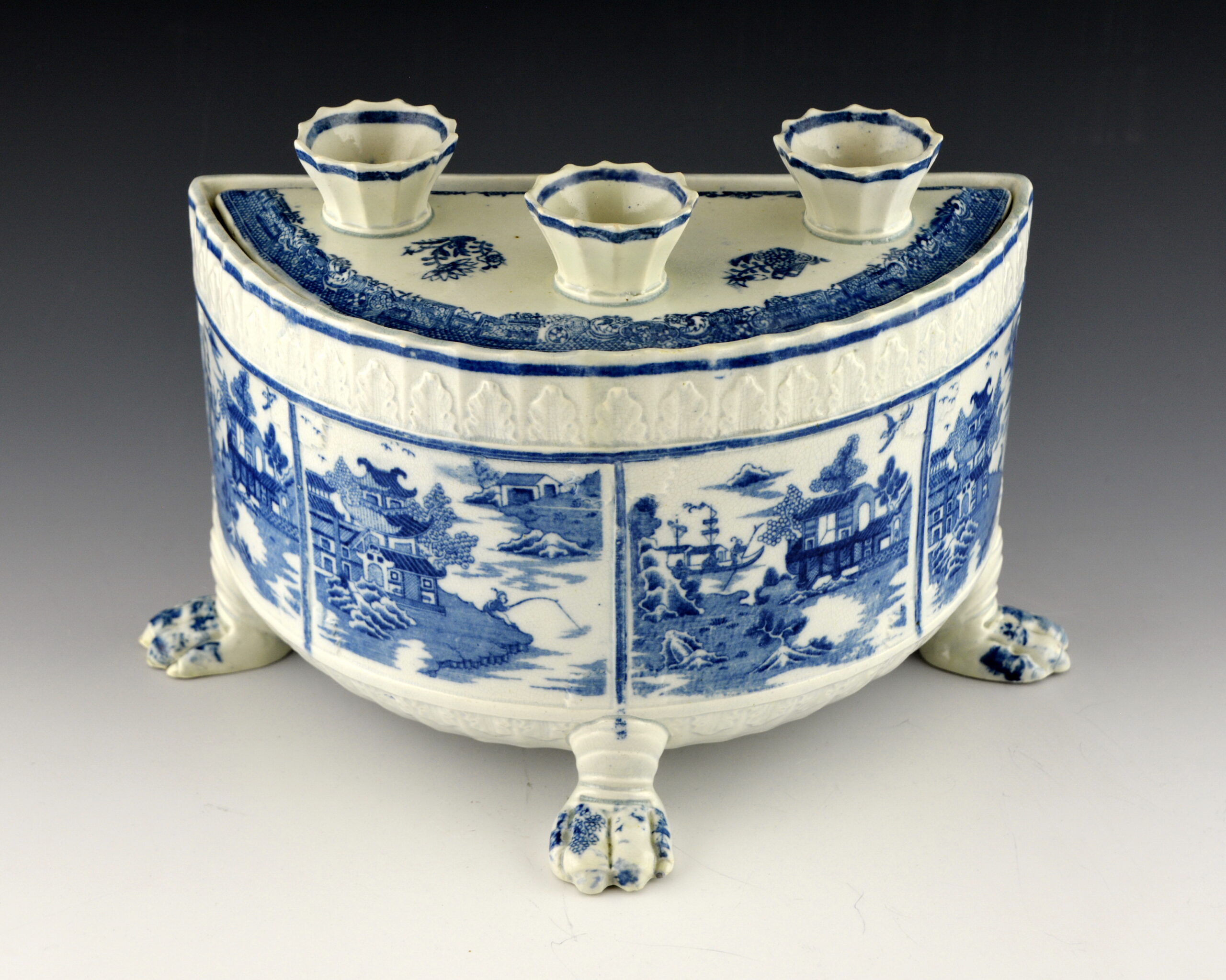 Bough Pot, Chinoiserie Fishing Scenes - Image 2