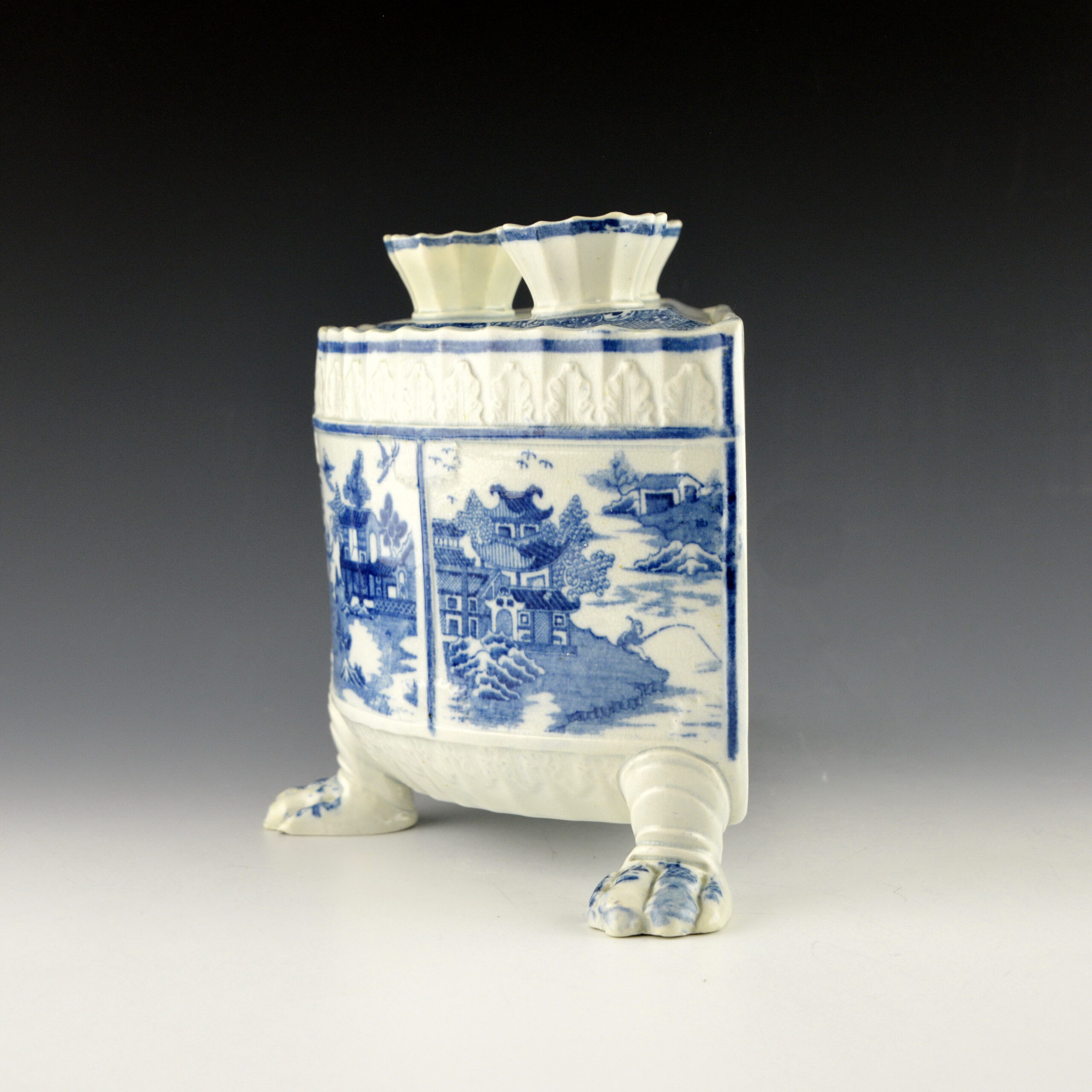 Bough Pot, Chinoiserie Fishing Scenes - Image 3